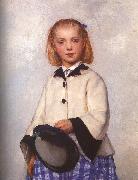 Albert Anker The Artist's Daughter Louise oil painting picture wholesale